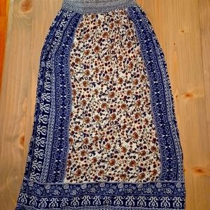 Zara Boho Maxi Skirt Sz Med